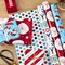 Christmas Reversible Wrapping Paper, Kids (Pack of 3, 120 sq. ft. ttl) Santa, Joy, Penguins, Snowflakes, Polka Dots, Stripes